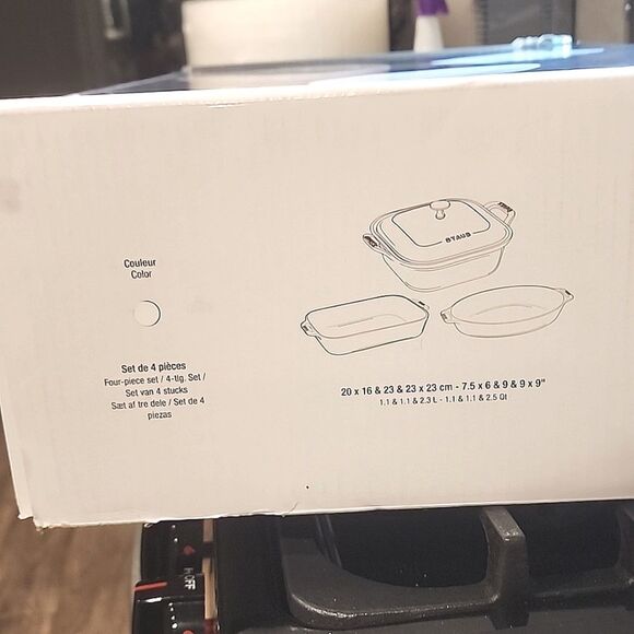 Staub Ceramics 4-PC Baking Set- White - Picture 14 of 14